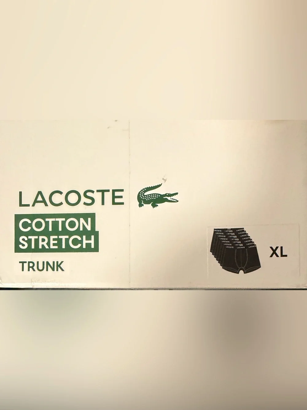 Lacoste Men's Cotton Stretch Trunks Boxer Briefs 7-Pack Size XL 5H2385-5 NWT